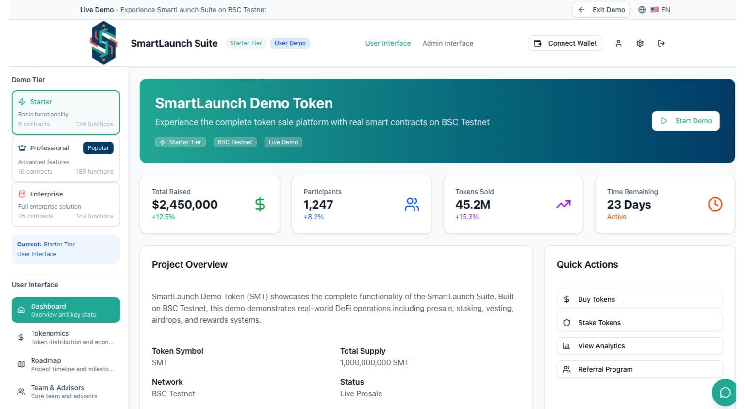 SmartLaunch Demo Platform
